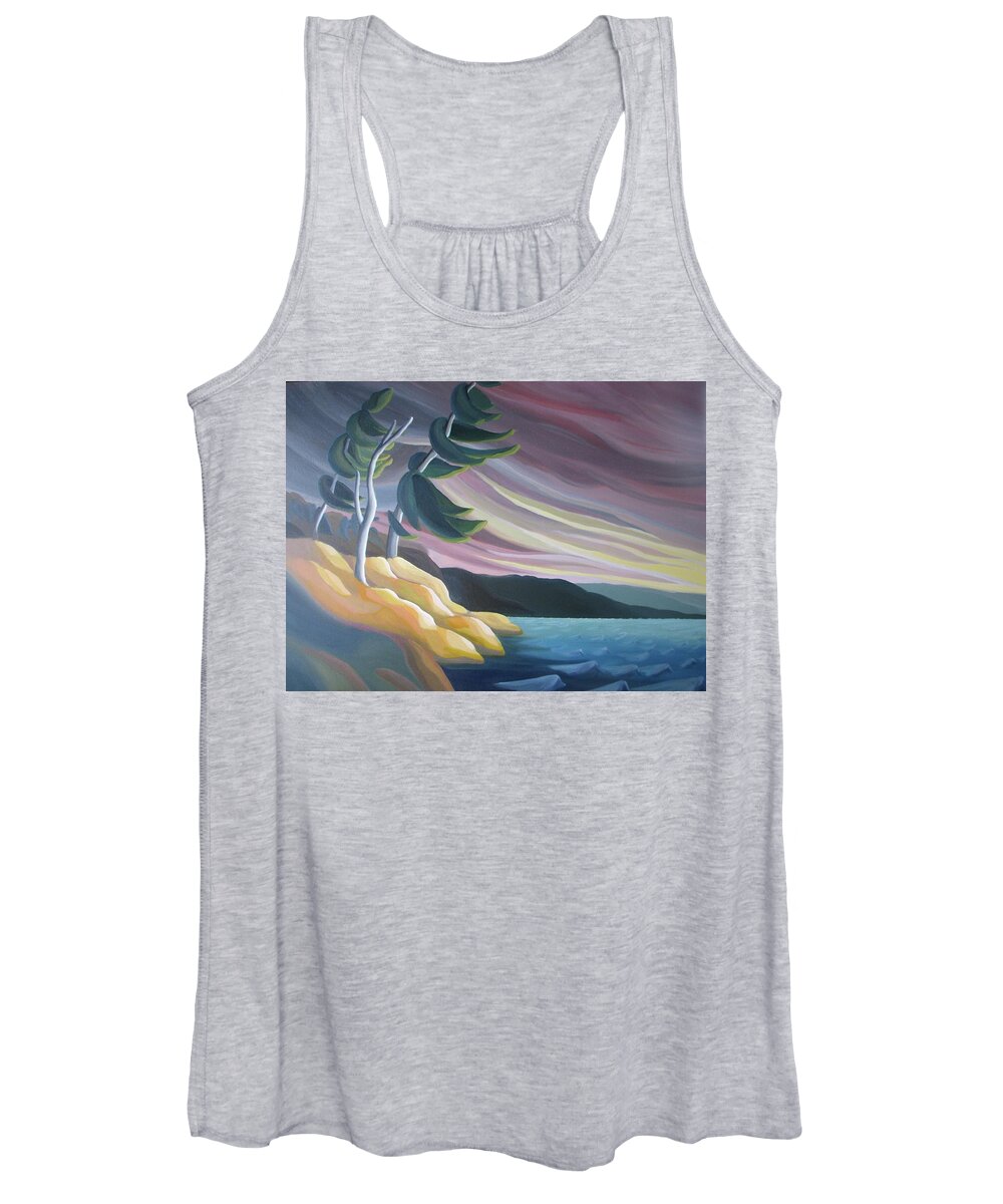 Group Of Seven Women's Tank Top featuring the painting West Wind by Barbel Smith