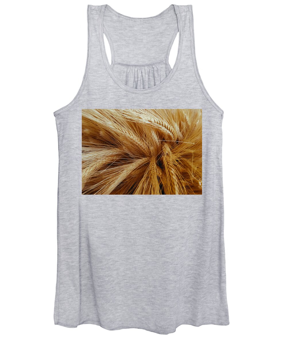 Wheat Women's Tank Top featuring the photograph Wheat in the Sunset by Nathan Little