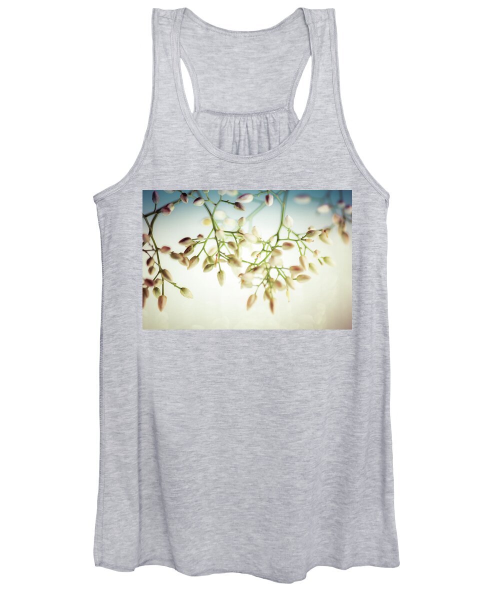 White Flowers Women's Tank Top featuring the photograph White Flowers by Bobby Villapando