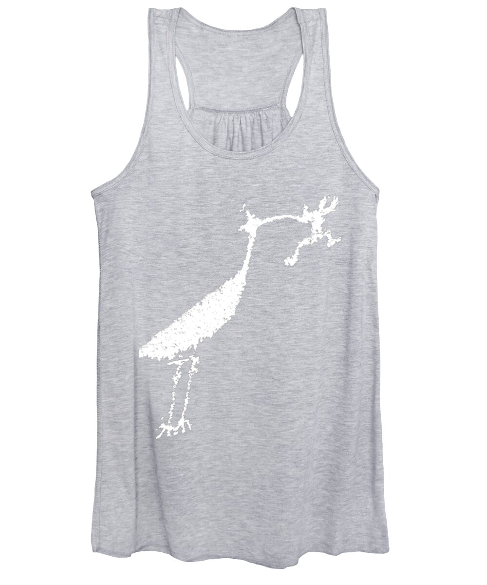 Petroglyph Women's Tank Top featuring the photograph White Petroglyph by Melany Sarafis