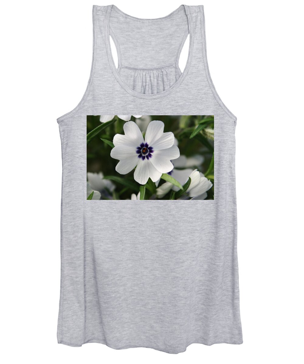 Flower Women's Tank Top featuring the photograph White Phlox by Adrian Wale