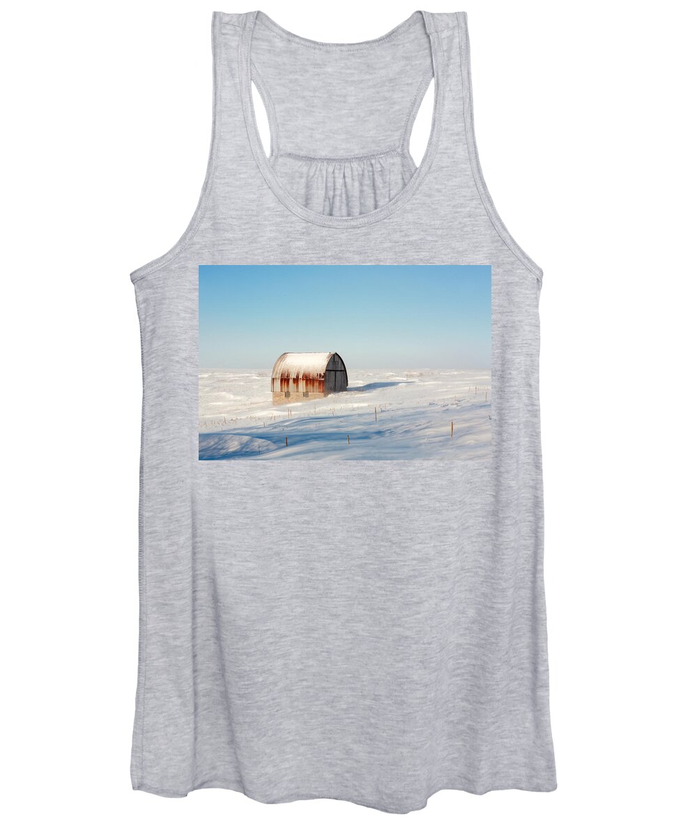 Barn Women's Tank Top featuring the photograph Wind Draped by Todd Klassy
