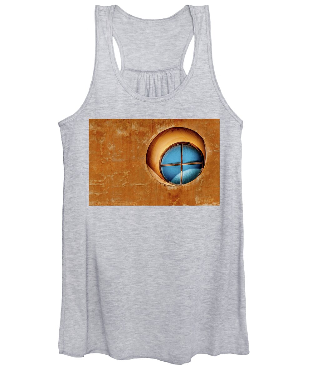 Window And Brown Wall Women's Tank Top featuring the photograph Window and brown wall by Xavier Cardell