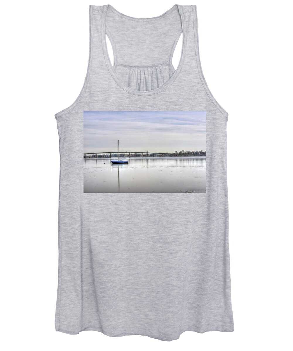 Usa Women's Tank Top featuring the photograph Winter in Annapolis Maryland by Patrick Wolf