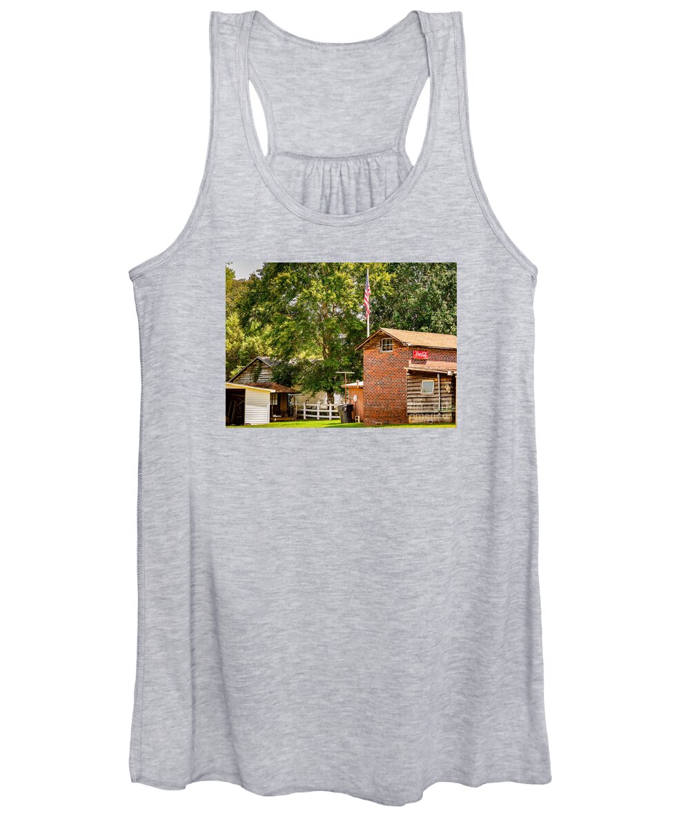 Farm Women's Tank Top featuring the photograph Mountains #2 by Buddy Morrison