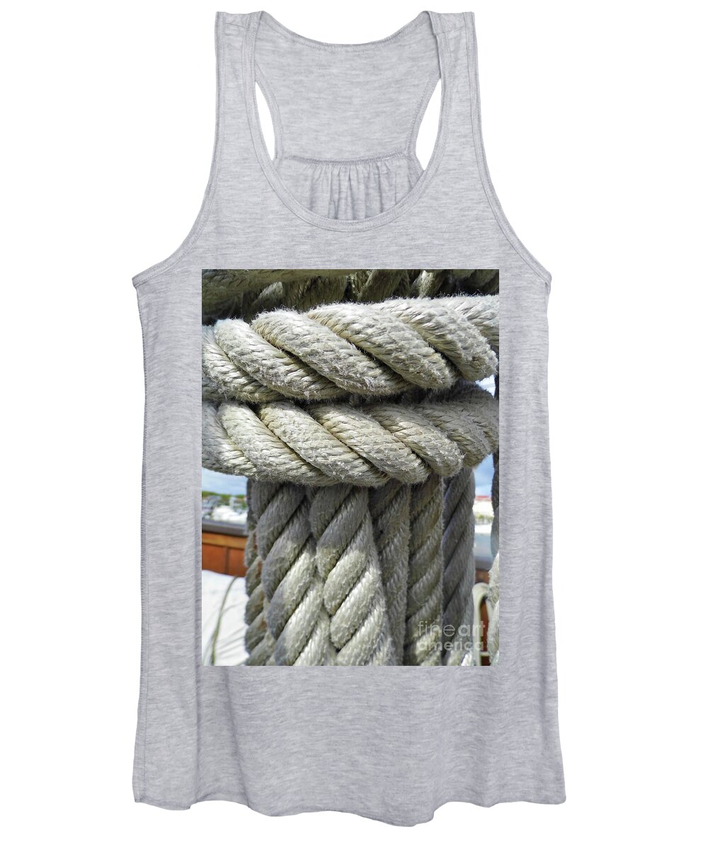 El Galeon Women's Tank Top featuring the photograph Wrapped Up Tight by D Hackett