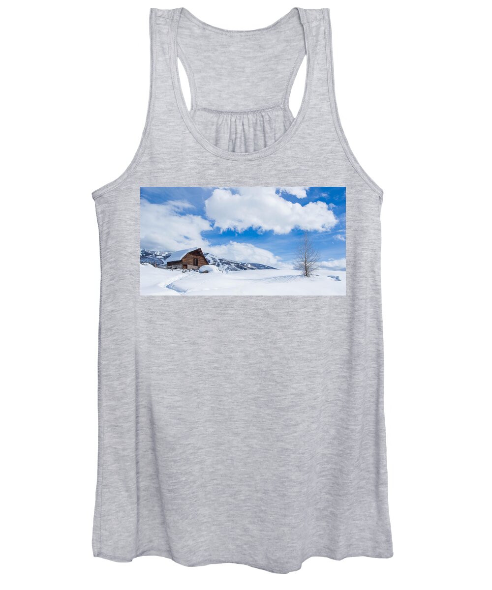 Mountain Women's Tank Top featuring the photograph YeeHawww by Sean Allen