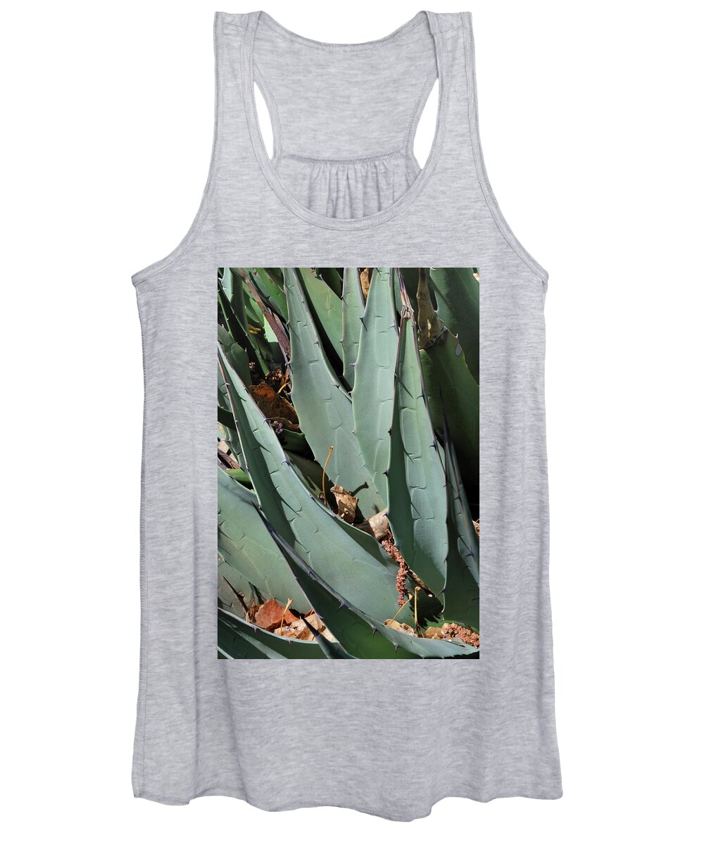 Nature Women's Tank Top featuring the photograph Yucca Leaves by Ron Cline