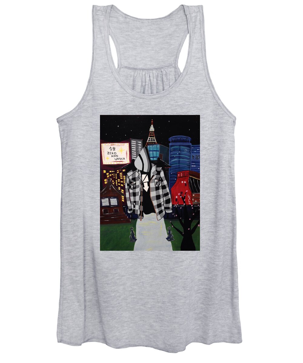 Tokyo Women's Tank Top featuring the photograph Zero and Under Goes to Tokyo by Annie Walczyk