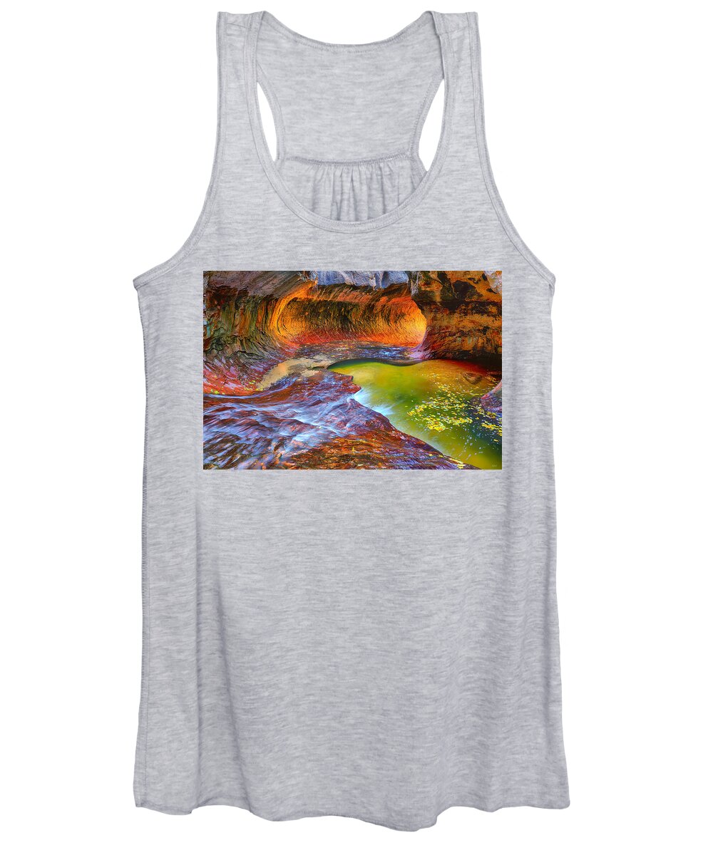 Subway Women's Tank Top featuring the photograph Zion Subway by Greg Norrell
