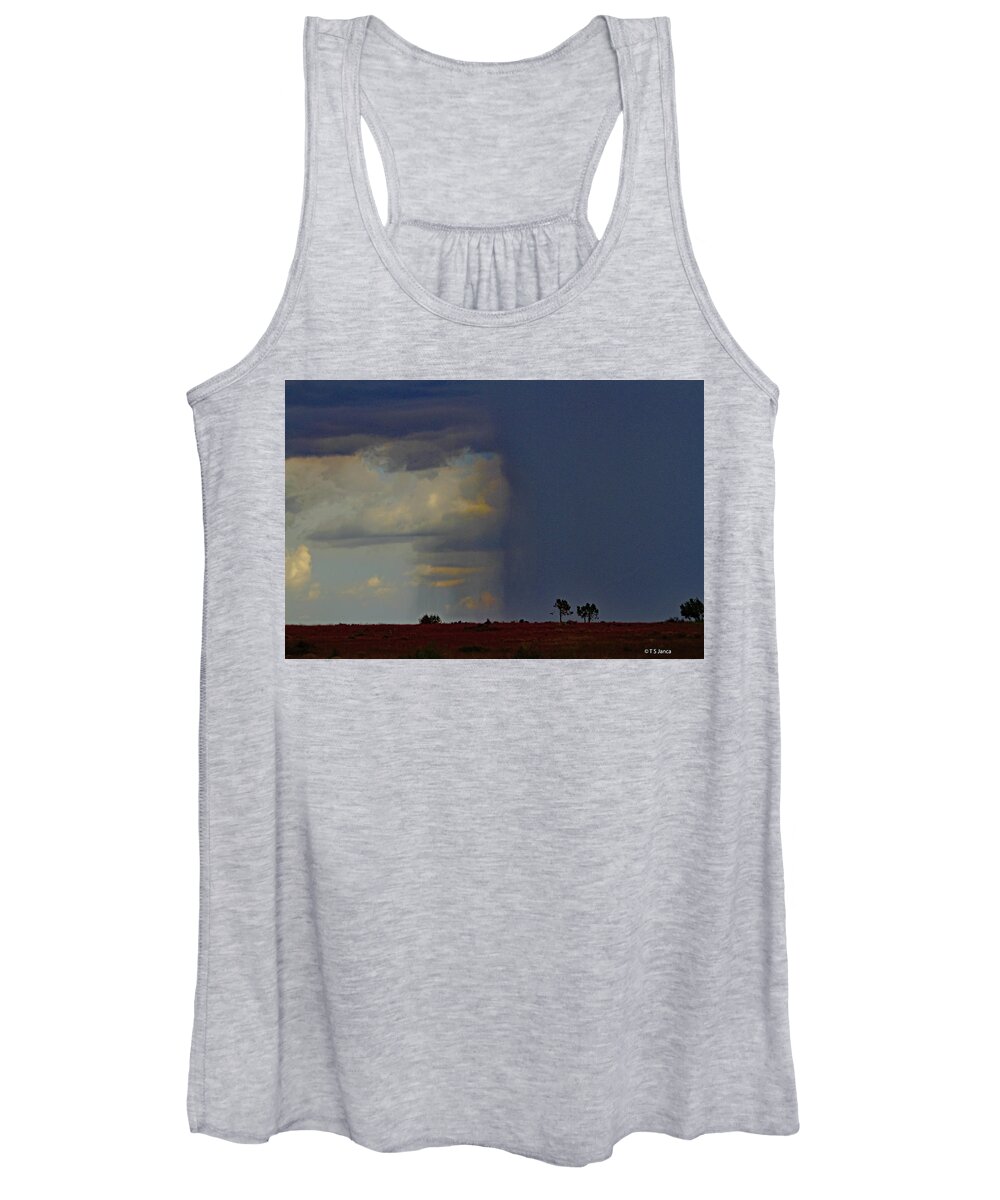 1/3 Nice Day At Payson Arizona Women's Tank Top featuring the digital art 1/3 Nice Day At Payson Arizona by Tom Janca