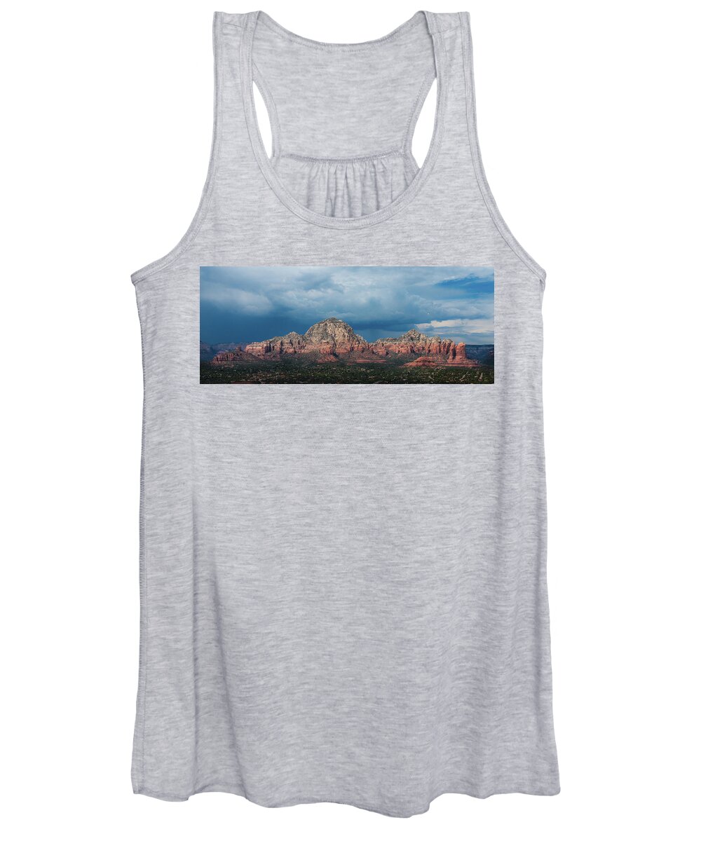 Sedona Women's Tank Top featuring the photograph Approaching Storm 1301 by Kenneth Johnson