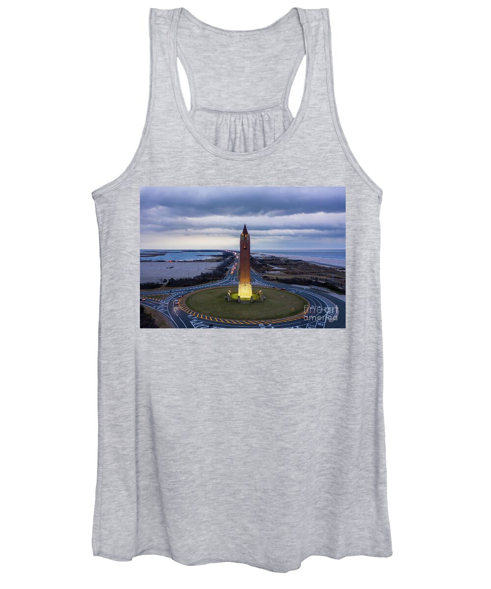 Water Women's Tank Top featuring the photograph Jones Beach Water Tower #1 by Sean Mills