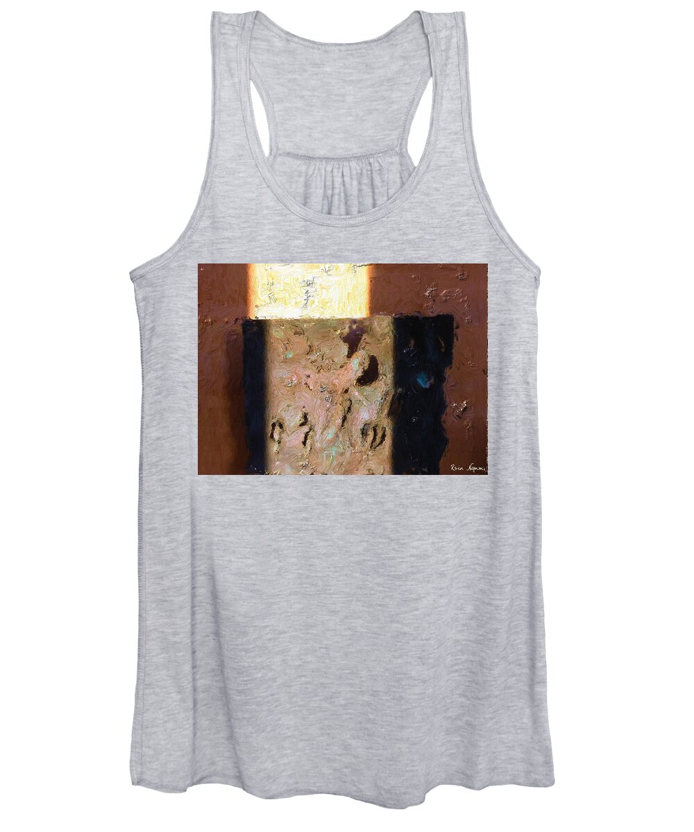  Women's Tank Top featuring the digital art Layers of Light #1 by Rein Nomm