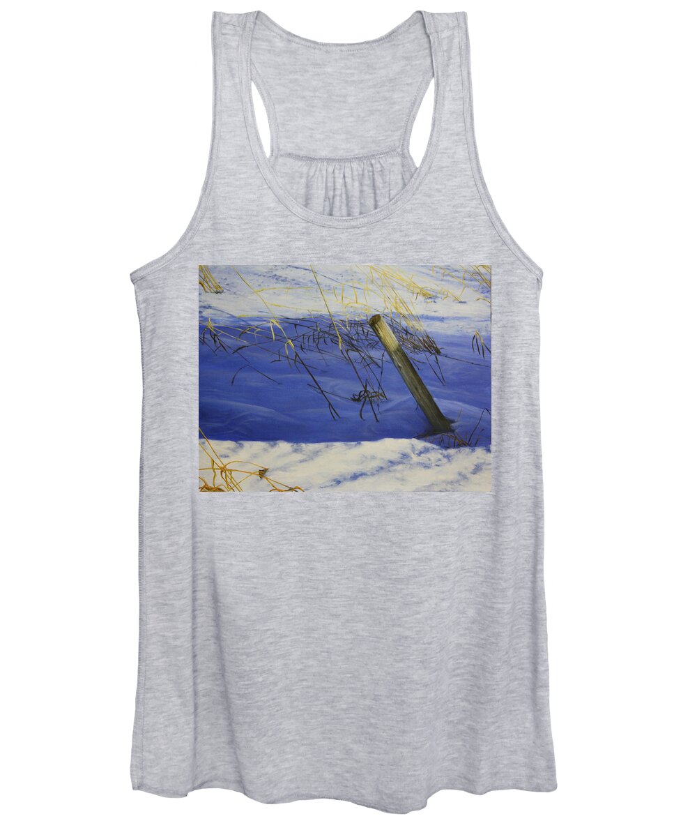 Lonely Relic Women's Tank Top featuring the painting Lonely Relic #1 by Tammy Taylor