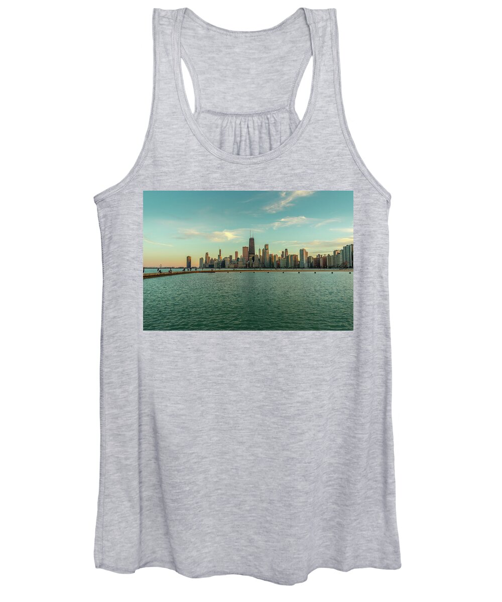 Chicago Women's Tank Top featuring the photograph North Avenue Beach - Chicago, IL #1 by Bobby K