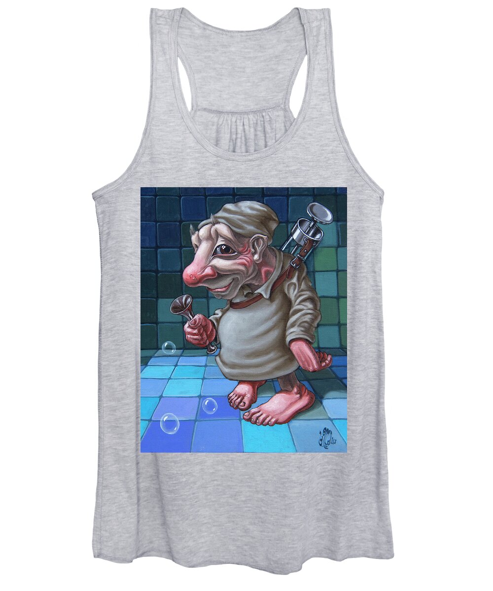 Painting Women's Tank Top featuring the painting Paramedic #2 by Victor Molev