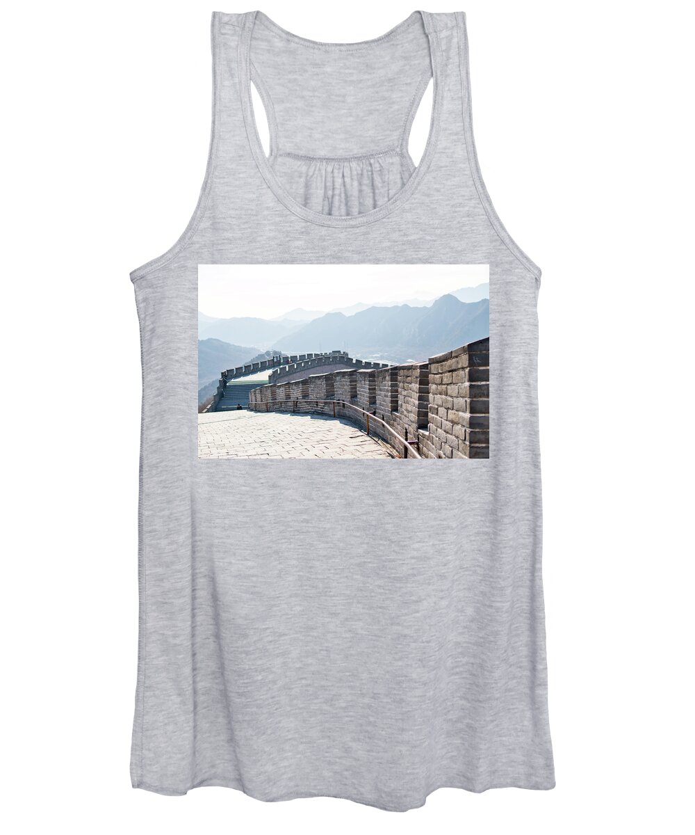 Great Wall Women's Tank Top featuring the photograph The Great Wall Of China #1 by Nick Mares