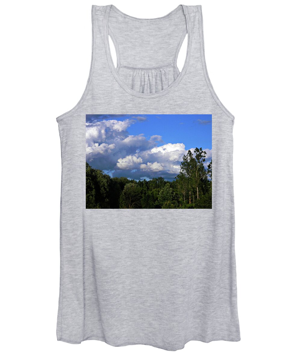 These Clouds Women's Tank Top featuring the photograph These Clouds 4 #1 by Cyryn Fyrcyd