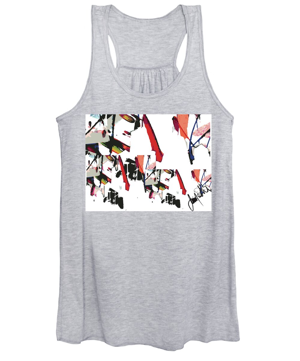  Women's Tank Top featuring the digital art 3 Cities by Jimmy Williams