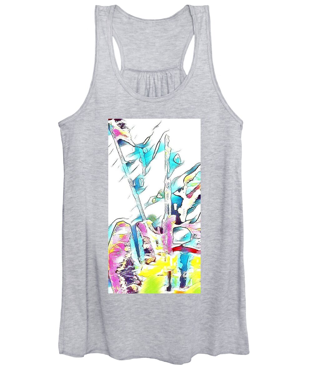 Abstract/ City Lights Women's Tank Top featuring the photograph Abstract/City Lights #1 by Brenae Cochran