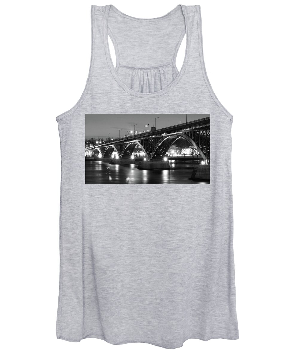 Outter Harbor Women's Tank Top featuring the photograph Peace Bridge #5 by Dave Niedbala