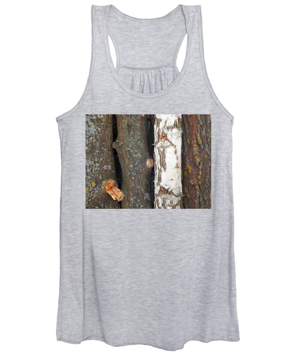 Wooden Women's Tank Top featuring the photograph Wooden texture composition of wood #5 by Oleg Prokopenko