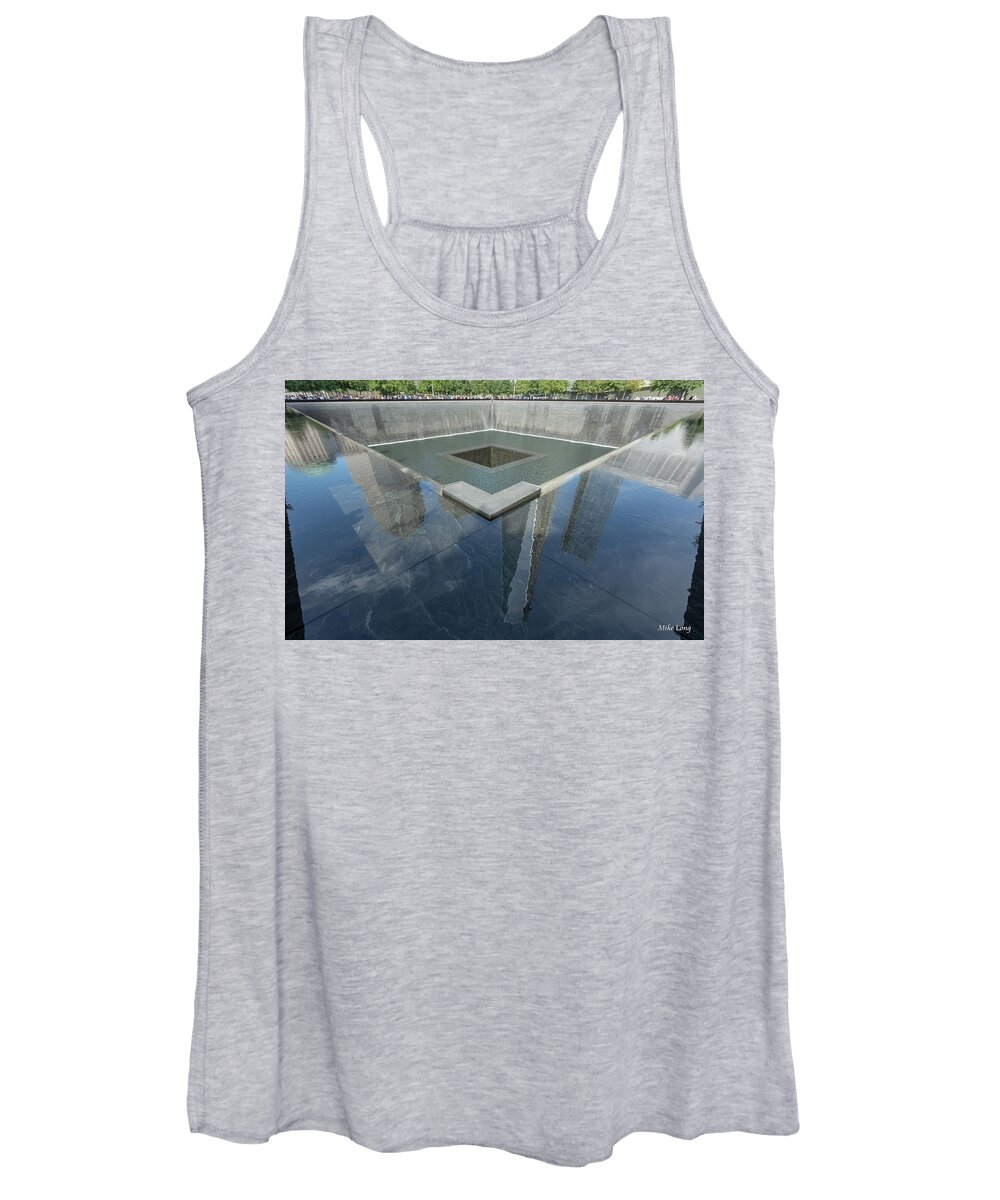 911 Memorial Women's Tank Top featuring the photograph A Place For Reflection by Mike Long