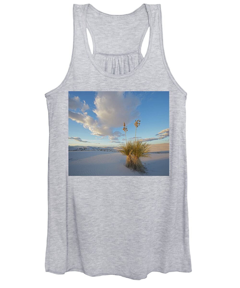 00557641 Women's Tank Top featuring the photograph Agave, White Sands Nm, New Mexico by Tim Fitzharris