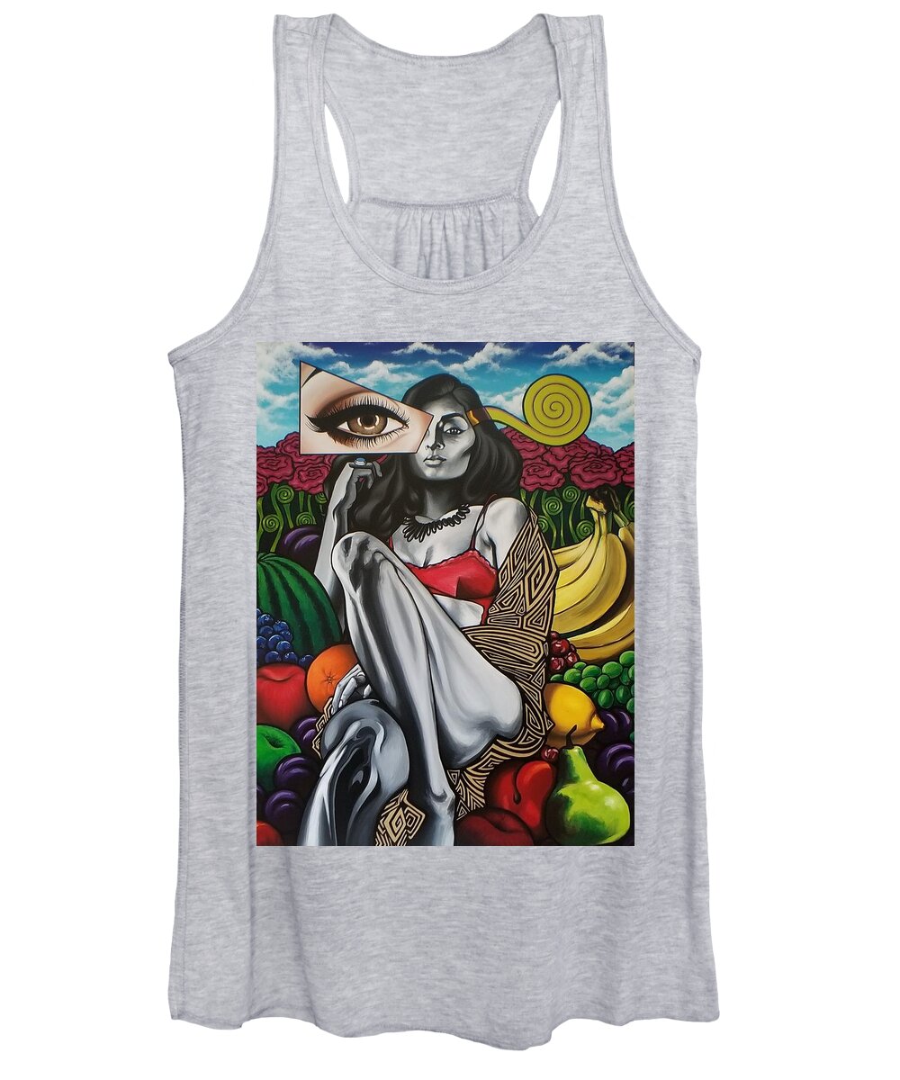 Women's Tank Top featuring the painting Arcadia by Bryon Stewart