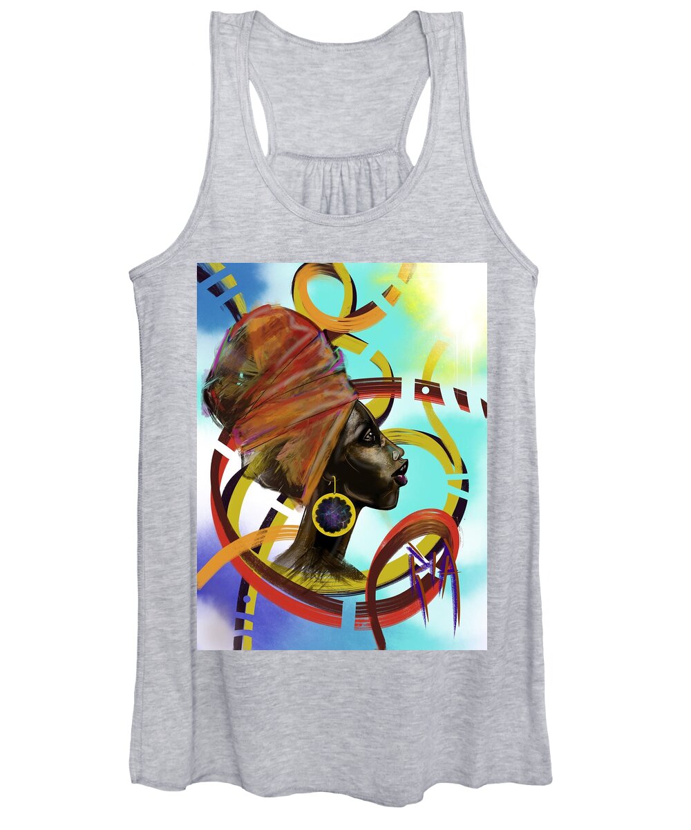 Pray Women's Tank Top featuring the painting Auto Pilot by Artist RiA