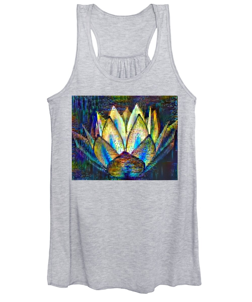 Be The Light Women's Tank Top featuring the digital art Be The Light - 1A by Artistic Mystic