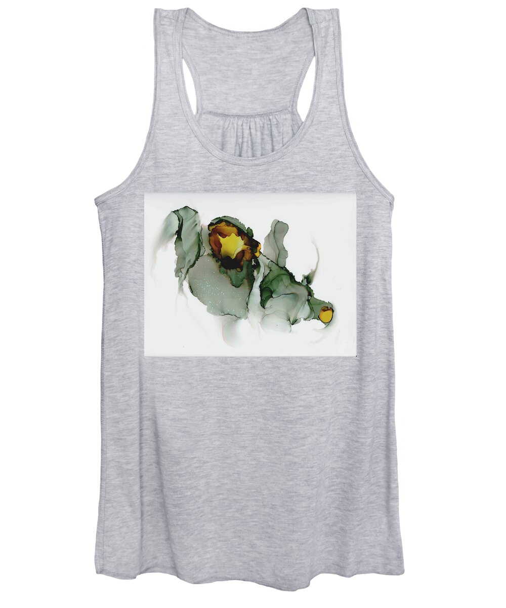 Bold Women's Tank Top featuring the painting Beauty Comes Gently by Christy Sawyer