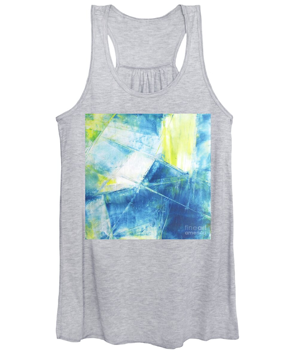 Oil Women's Tank Top featuring the painting Blue Soul by Christine Chin-Fook