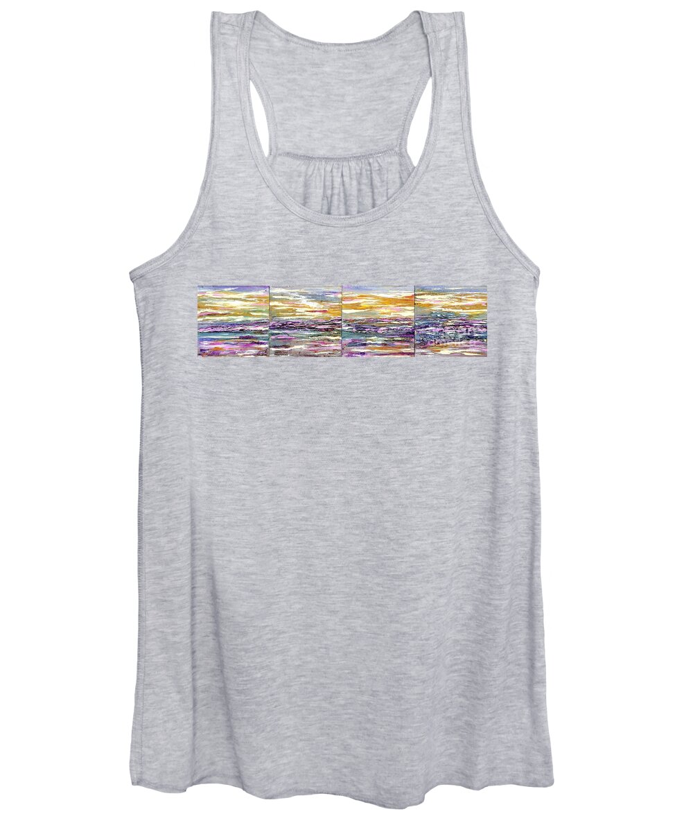 Donoghue Women's Tank Top featuring the painting Breaker Rage by Patty Donoghue