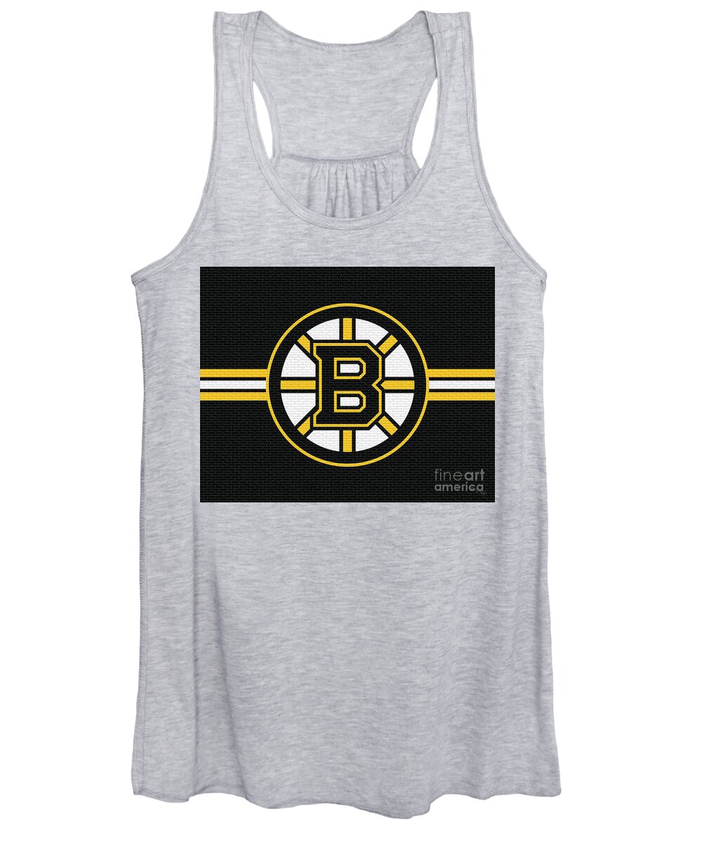 Boston Women's Tank Top featuring the photograph Brick Wall Bruin by Billy Knight