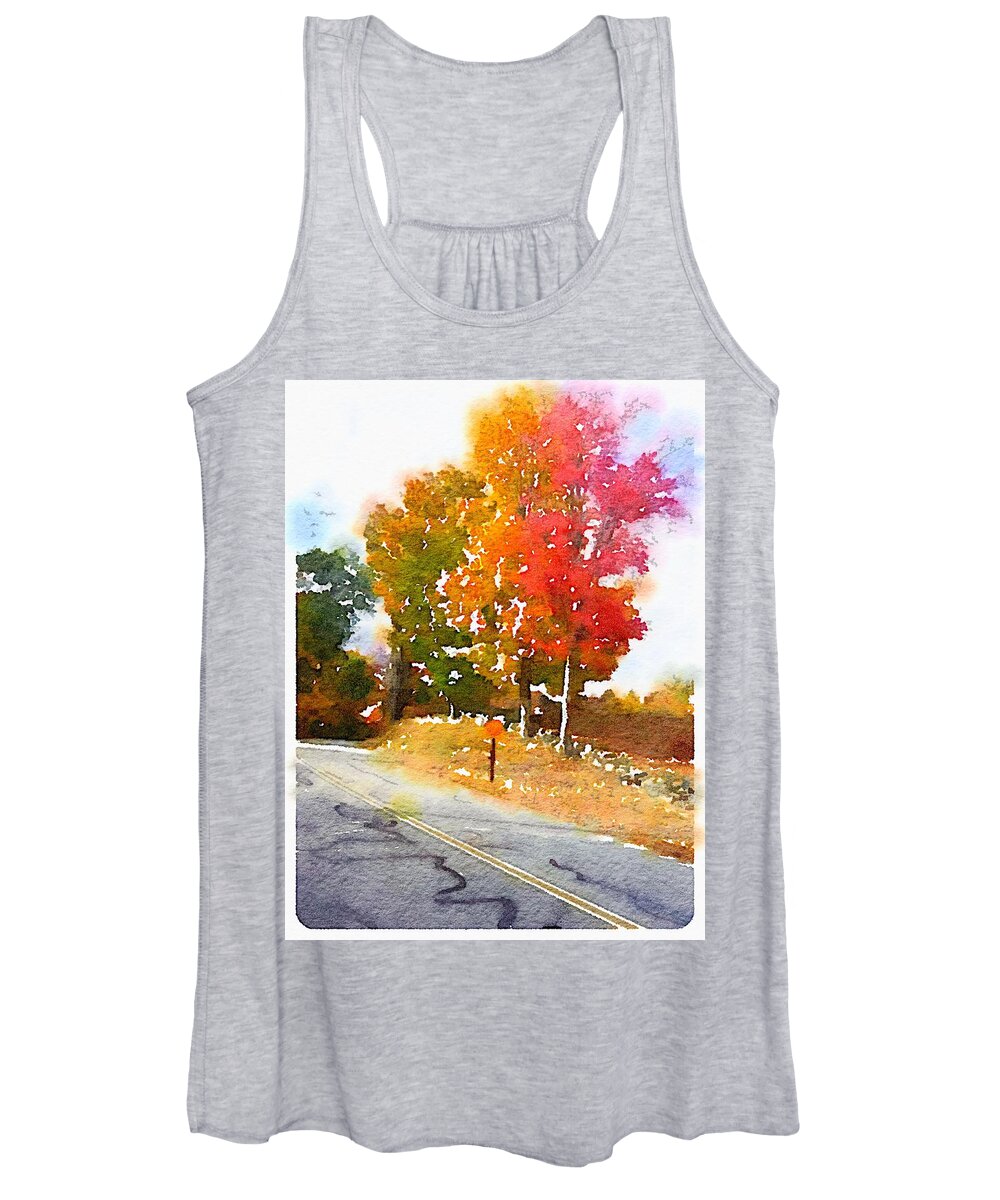 Photoshop Women's Tank Top featuring the digital art Bumblebee Forest -3 by Steve Glines