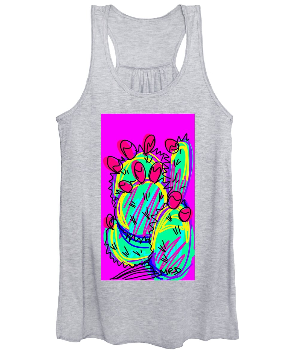 Cactus Women's Tank Top featuring the digital art Cactus by Madeline Dillner