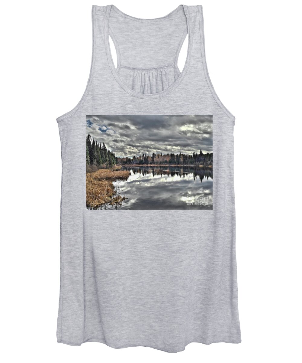 Storm Women's Tank Top featuring the photograph Calm Before The Storm by Vivian Martin