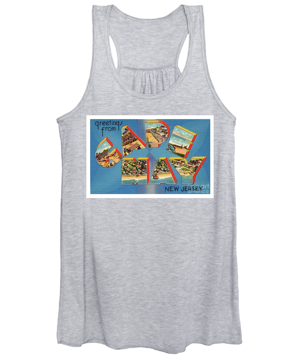 Cape Women's Tank Top featuring the photograph Cape May Greetings - version 2 by Mark Miller