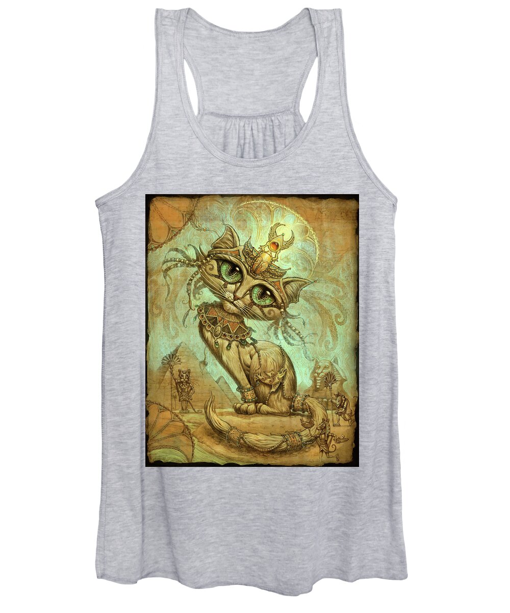 Cleopatra Women's Tank Top featuring the painting Cleocatra by Jeff Haynie