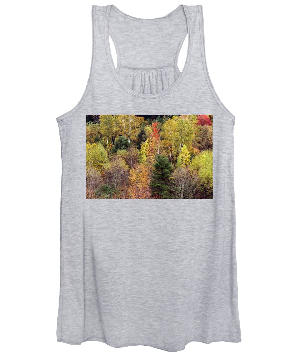 Terry D Photography Women's Tank Top featuring the photograph Colors of Autumn 1 by Terry DeLuco
