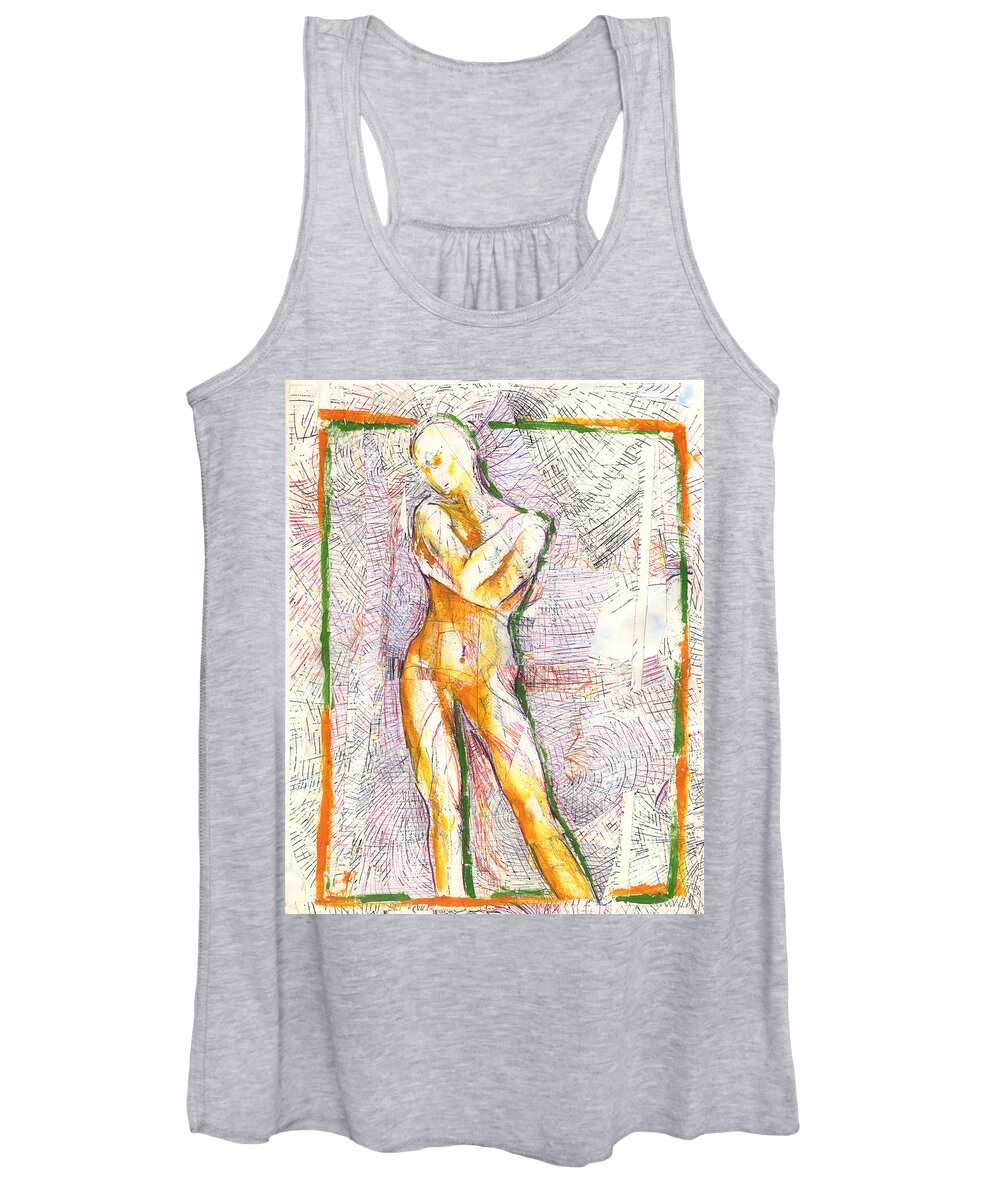 Figure Art Women's Tank Top featuring the painting Consider by Jeremy Robinson