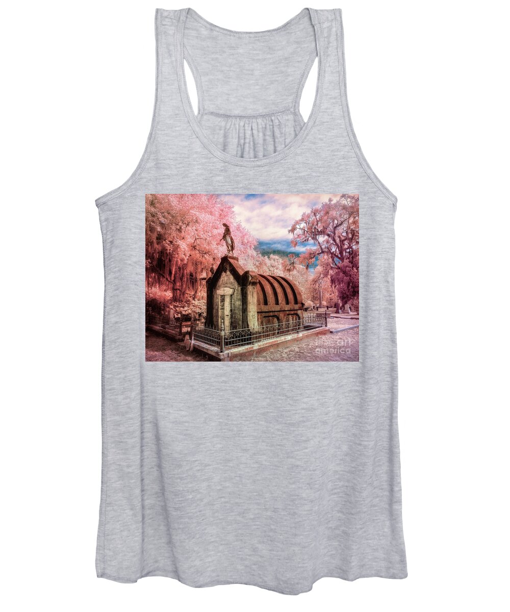Georgia Women's Tank Top featuring the photograph Crypt faux color by Izet Kapetanovic