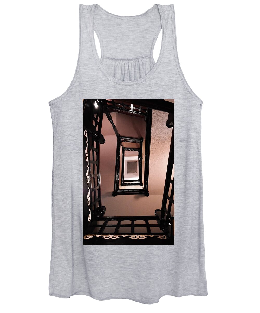Modern Photography Women's Tank Top featuring the photograph Down the Rabbit Hole by Kelly Thackeray
