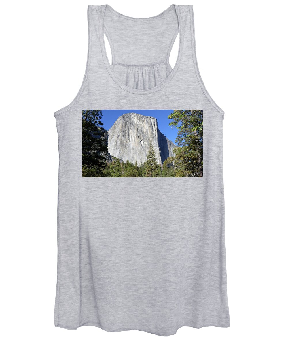 Usa Women's Tank Top featuring the pyrography El Capitan by Magnus Haellquist