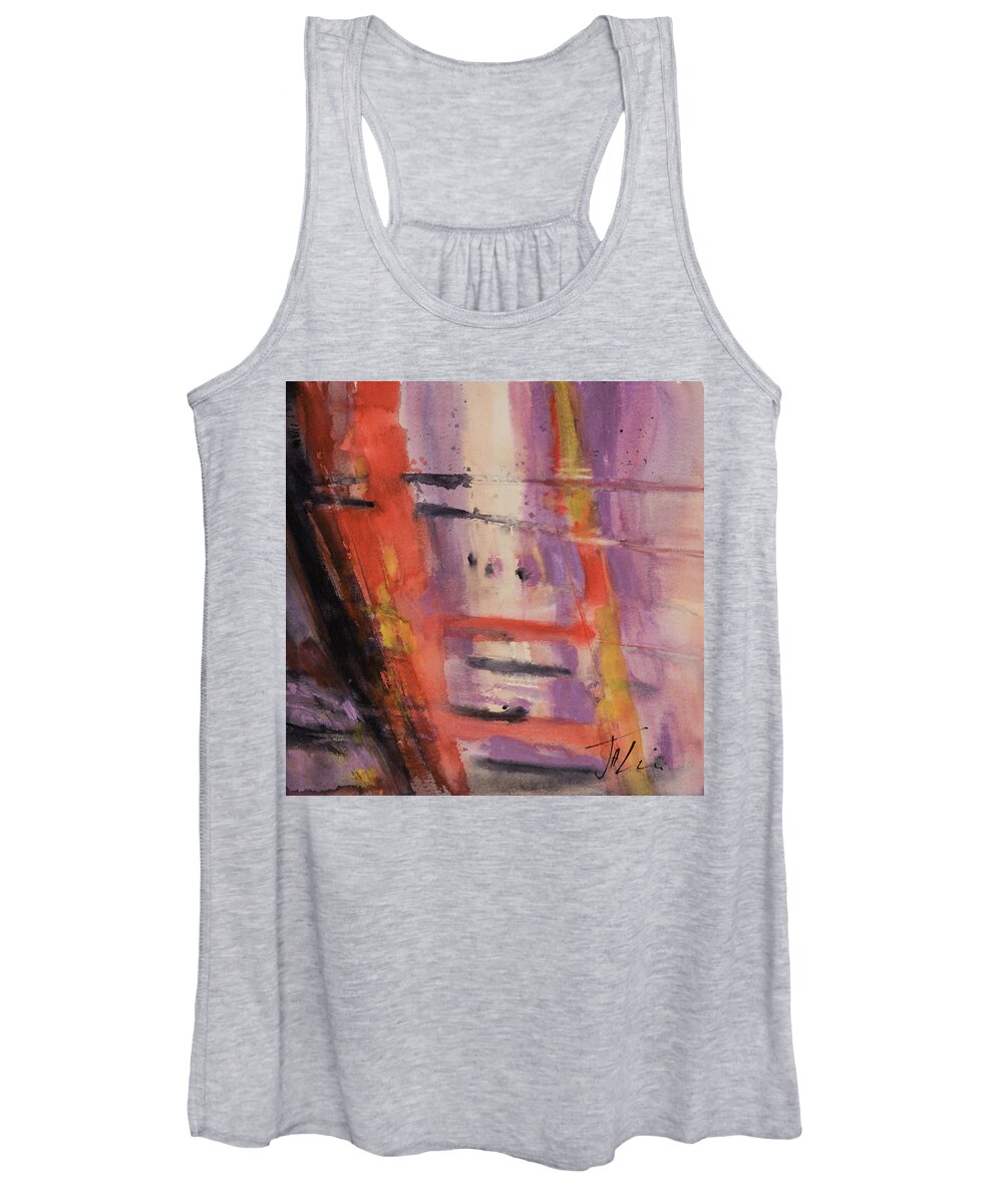 Abstract Expression Women's Tank Top featuring the painting En Modern Vogue by Judith Levins