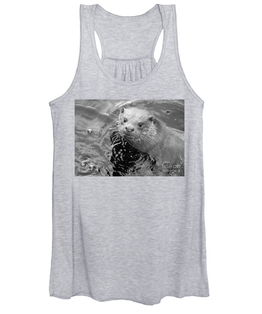 Ambleside Women's Tank Top featuring the photograph European Otter by Science Photo Library
