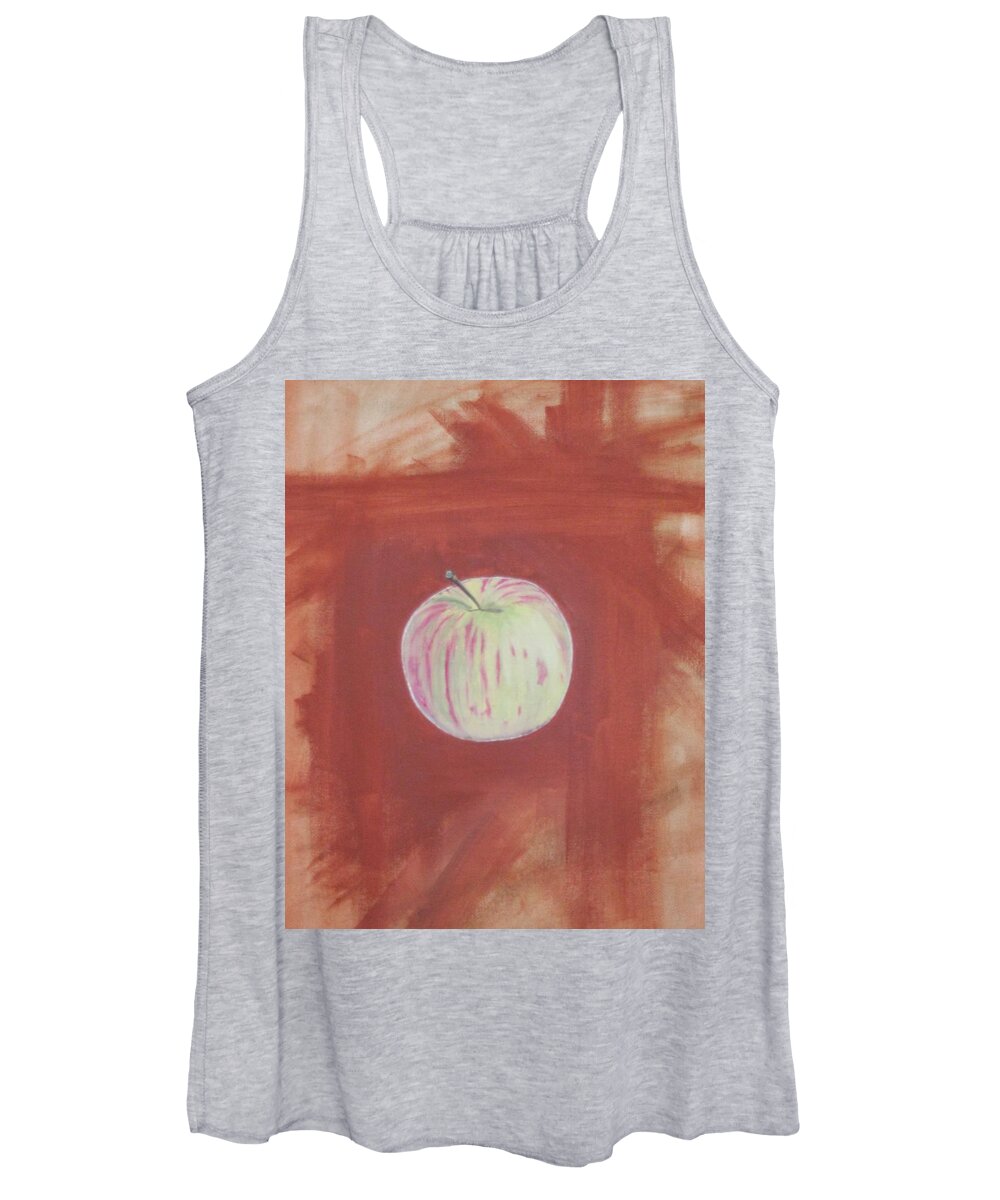Apple Women's Tank Top featuring the painting Eve by Berlynn