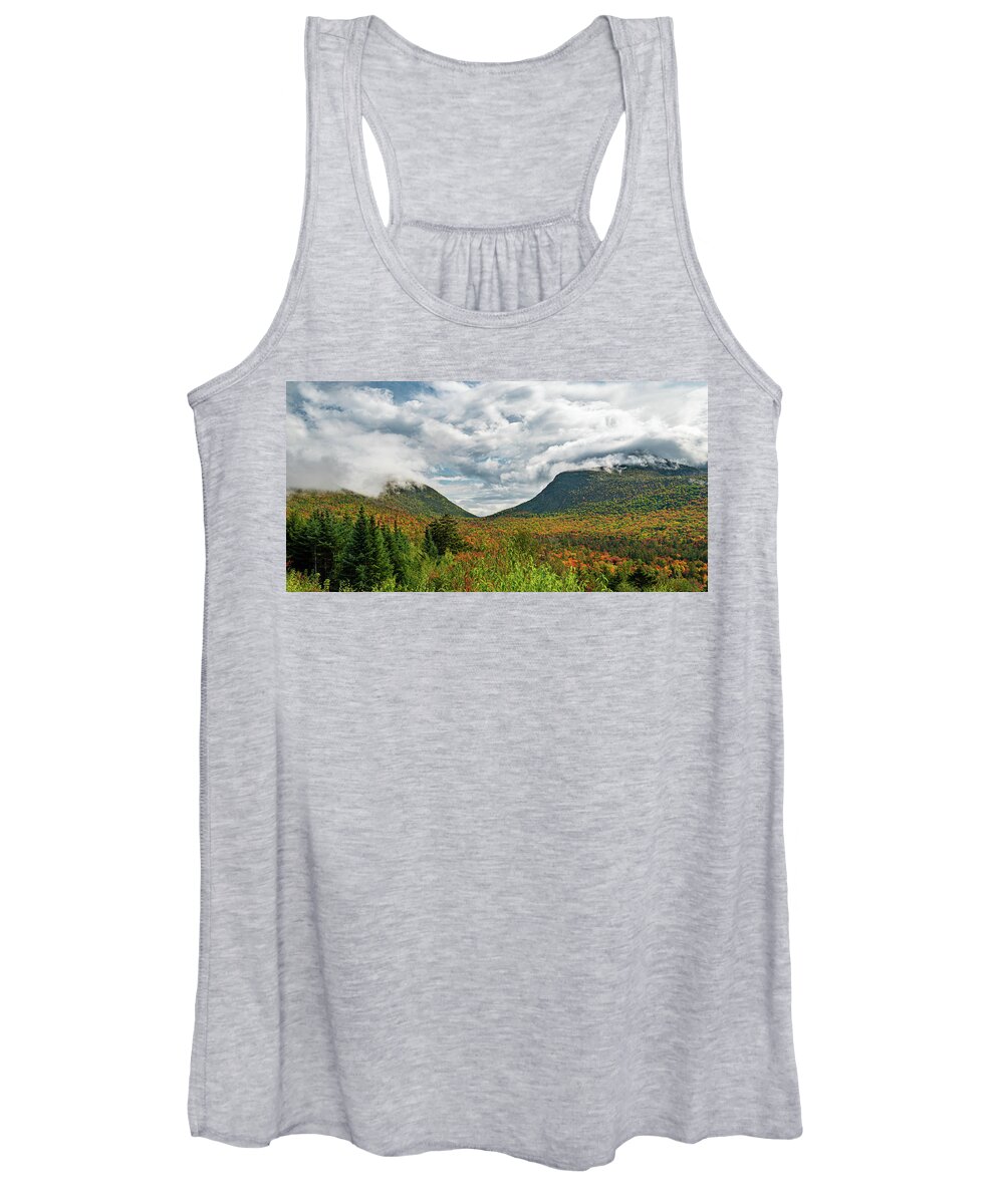 Kancamagus Women's Tank Top featuring the photograph Fall Foliage after a Storm on the Kancamagus Highway in the White Mountains I by William Dickman